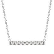 0.24 Bar Necklace Moissanite Diamond Necklace