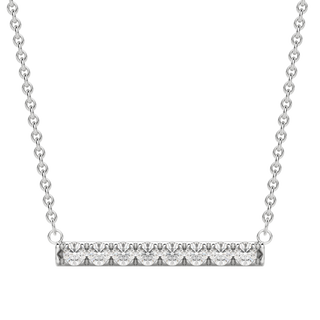 0.24 Bar Necklace Moissanite Diamond Necklace