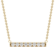 0.24 Bar Necklace Moissanite Diamond Necklace